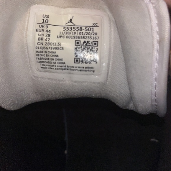 NIKE jordan one court purple US man 10 - Picture 4 of 4